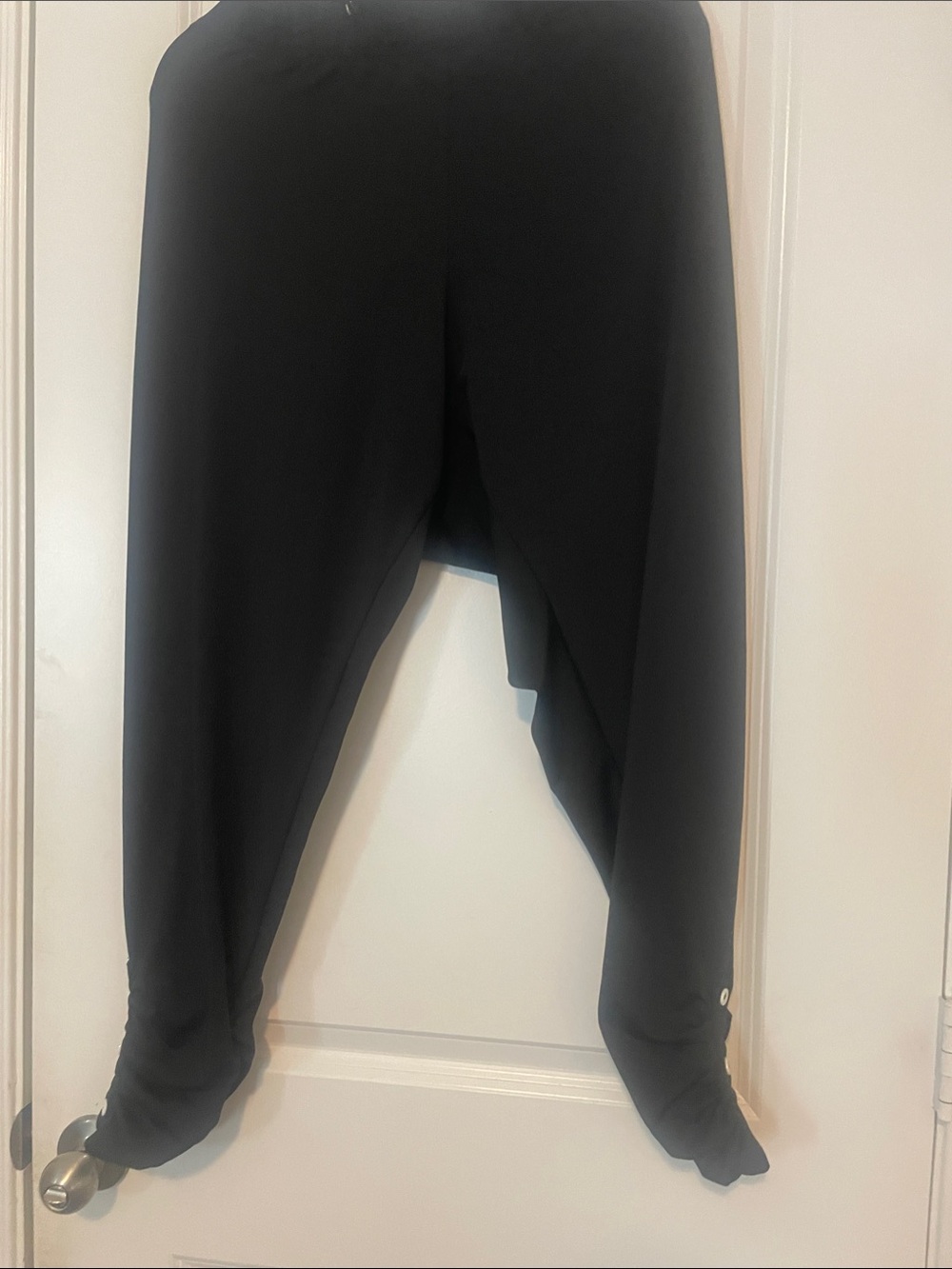 Black Harem-Style Leggings for Women - Relaxed Fit